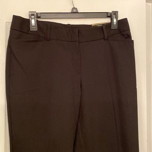 NWOT Worthington Perfect Trouser; Black; Mid-rise; Straight-leg